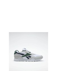 weiße bedruckte niedrige Sneakers von Reebok Classic