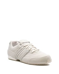 weiße bedruckte niedrige Sneakers von adidas