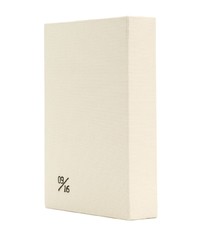 weiße bedruckte Segeltuch Clutch von Olympia Le-Tan