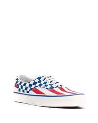 weiße bedruckte Segeltuch niedrige Sneakers von Vans