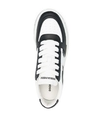 weiße bedruckte Segeltuch niedrige Sneakers von DSQUARED2