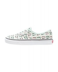 weiße bedruckte Segeltuch niedrige Sneakers von Vans