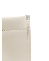 weiße bedruckte Shopper Tasche aus Leder von MM6 MAISON MARGIELA