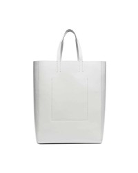 weiße bedruckte Shopper Tasche aus Leder von Calvin Klein 205W39nyc