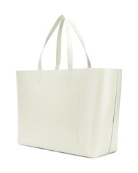 weiße bedruckte Shopper Tasche aus Leder von Calvin Klein 205W39nyc