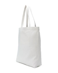 weiße bedruckte Shopper Tasche aus Segeltuch von Chinti & Parker