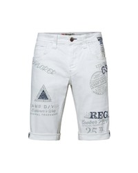 weiße bedruckte Shorts von Camp David