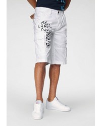 weiße bedruckte Shorts von Camp David