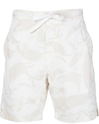 weiße bedruckte Shorts von MHI