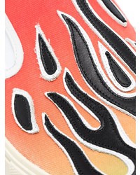 weiße bedruckte Slip-On Sneakers aus Segeltuch von Amiri