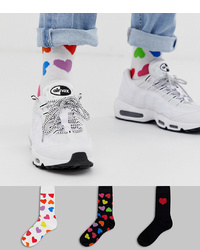 weiße bedruckte Socken von ASOS DESIGN
