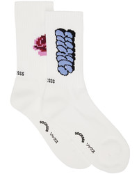 weiße bedruckte Socken von SOCKSSS