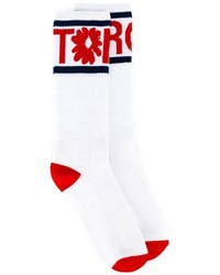 weiße bedruckte Socken von Stella McCartney