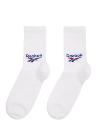 weiße bedruckte Socken von Reebok Classics