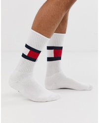 weiße bedruckte Socken von Tommy Hilfiger