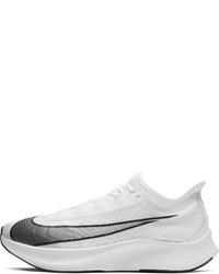 weiße bedruckte Sportschuhe von Nike