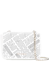 weiße bedruckte Umhängetasche von Love Moschino
