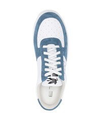 weiße bedruckte Wildleder niedrige Sneakers von Etro