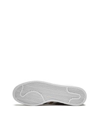 weiße bedruckte Wildleder niedrige Sneakers von adidas