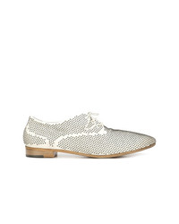 weiße beschlagene Leder Oxford Schuhe von Marsèll