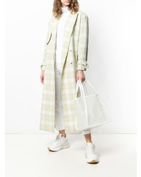 weiße beschlagene Shopper Tasche aus Leder von Stella McCartney