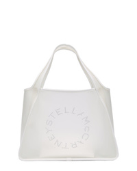 weiße beschlagene Shopper Tasche aus Leder von Stella McCartney
