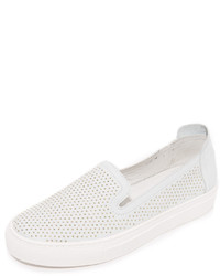 weiße beschlagene Slip-On Sneakers von Rachel Zoe