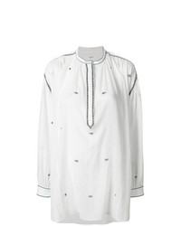weiße bestickte Bluse mit Knöpfen von Isabel Marant Etoile