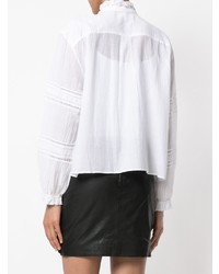 weiße bestickte Bluse mit Knöpfen von Isabel Marant Etoile