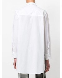 weiße bestickte Bluse mit Knöpfen von Vivetta