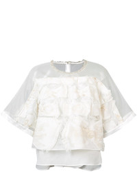 weiße bestickte Bluse von Tsumori Chisato