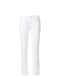 weiße bestickte enge Jeans von Dolce & Gabbana