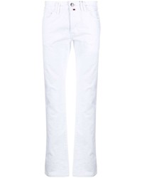 weiße bestickte Jeans von Billionaire