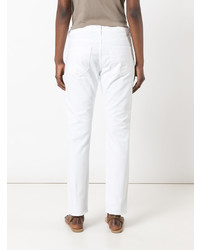 weiße bestickte Jeans von Sandrine Rose