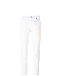 weiße bestickte Jeans von Sandrine Rose