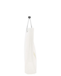 weiße bestickte Shopper Tasche aus Segeltuch von Ys