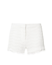 weiße bestickte Shorts von Giambattista Valli