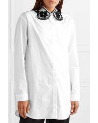 weiße Bluse mit Knöpfen von Moncler Genius