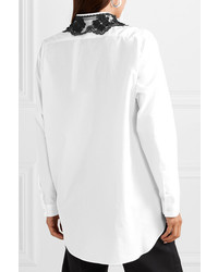weiße Bluse mit Knöpfen von Moncler Genius