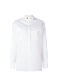 weiße Bluse mit Knöpfen von Alexandre Vauthier