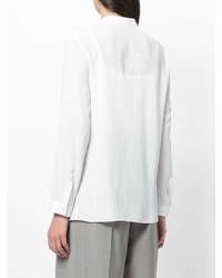 weiße Bluse mit Knöpfen von Jil Sander Navy