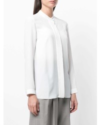 weiße Bluse mit Knöpfen von Jil Sander Navy