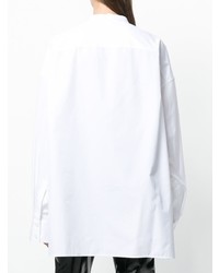 weiße Bluse mit Knöpfen von Haider Ackermann