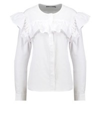 weiße Bluse mit Knöpfen von Bik Bok
