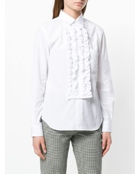 weiße Bluse mit Knöpfen von Comme Des Garcons Comme Des Garcons
