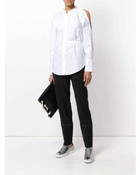 weiße Bluse mit Knöpfen von Proenza Schouler