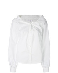 weiße Bluse mit Knöpfen von Frame Denim