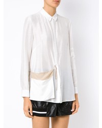 weiße Bluse mit Knöpfen von Mara Mac