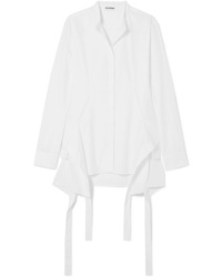 weiße Bluse mit Knöpfen von Jil Sander