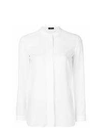 weiße Bluse mit Knöpfen von Jil Sander Navy